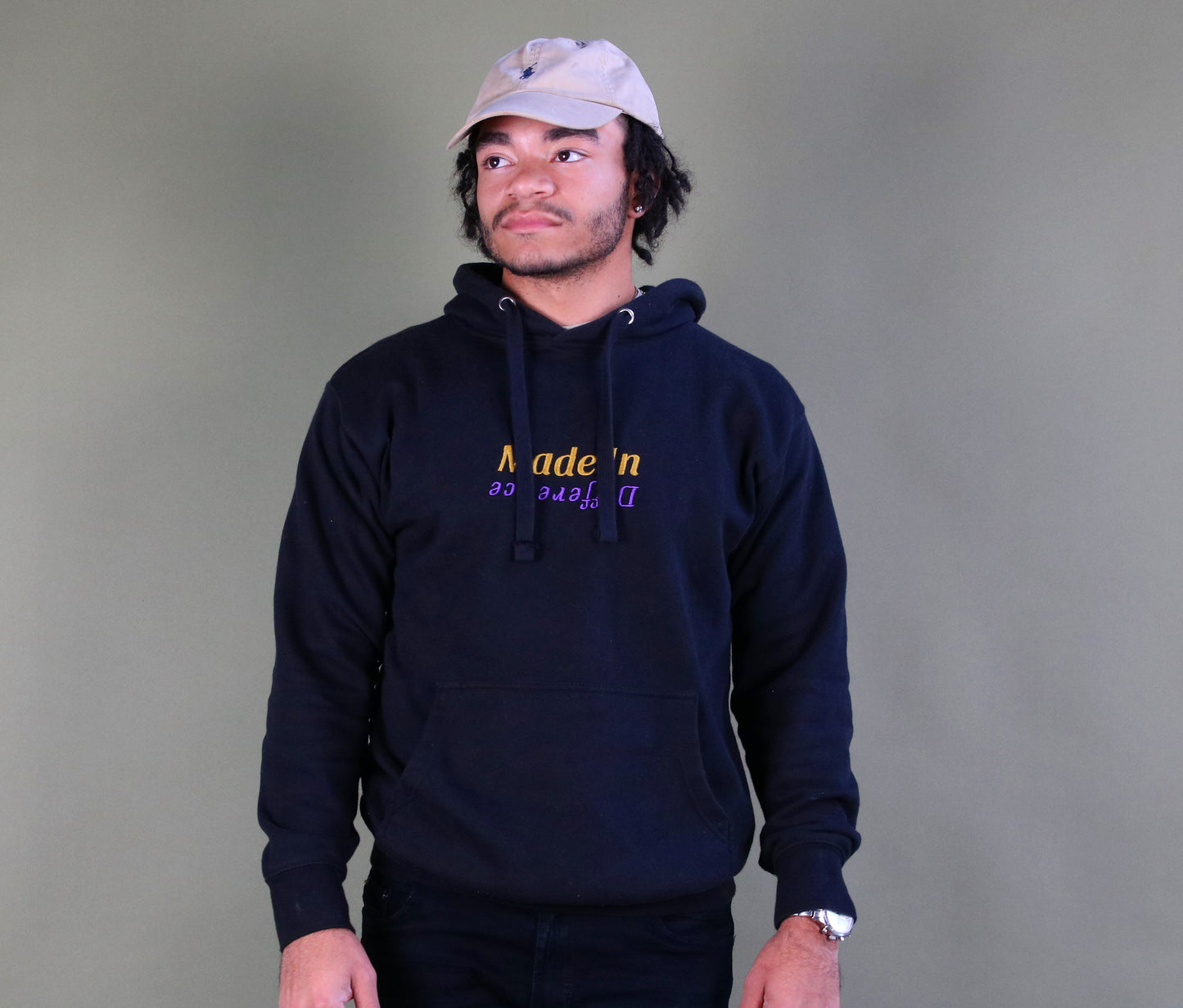 "Made In Difference" Embroidered Hoodie